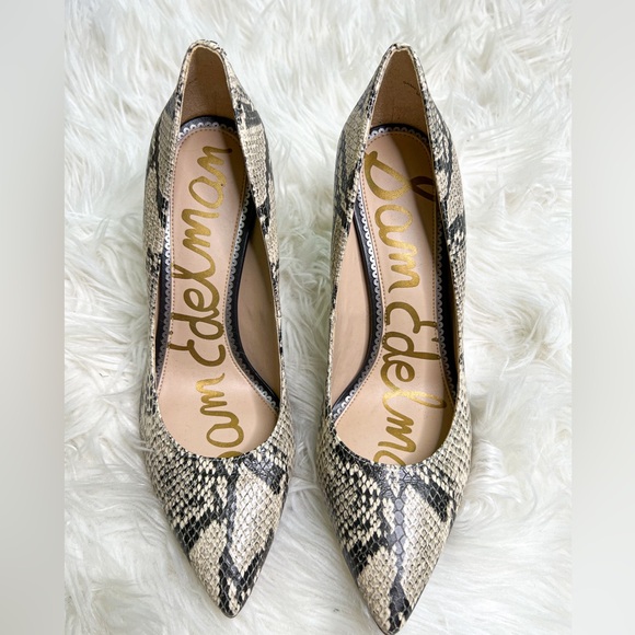 ‼️ Sam Edelman Hazel Snake-Print Pumps - Chic High Heels for Every Occasion‼️ - Picture 3 of 5